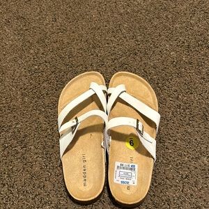 New Madden Girl sandals. White, never worn.